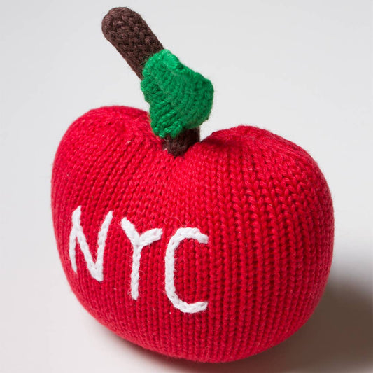 Organic Baby Toy - Big Apple Rattle (Machine Washable)