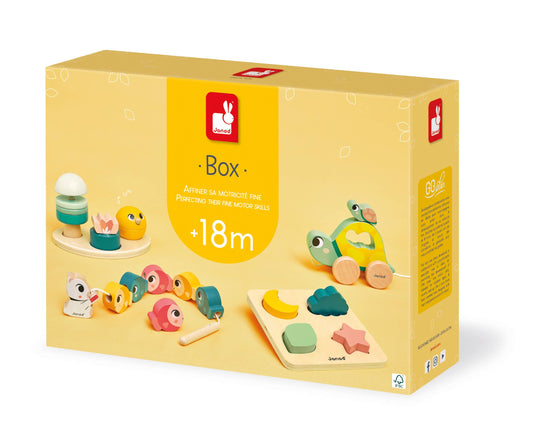 18 MONTH Developmental Toy Box | Wooden Learning Toys for Toddlers