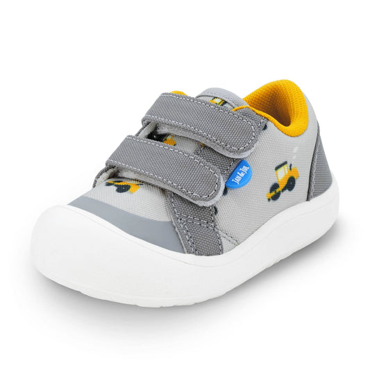 Grey Construction Mini Canvas Toddler Sneaker