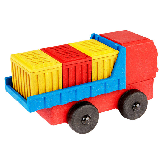 Cargo Truck Puzzle (Red) | STEM Stacking Toy Truck for Kids