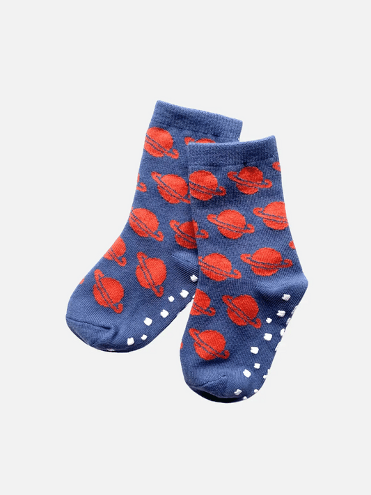 Colorful Patterned Grip Socks for Kids