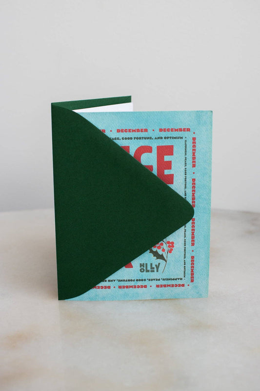 December Birth Month Flower Card