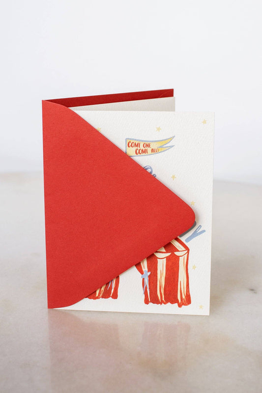 Circus Tent Happy Birthday Card