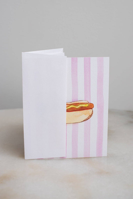 NYC Hot Dog & Stripes Card