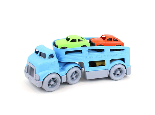 Car Carrier with 3 Mini Cars | Recycled Plastic Toy Set