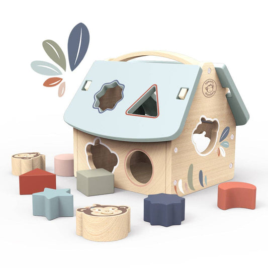 Wooden House Shape Sorter | Toddler Sorting & Learning Toy