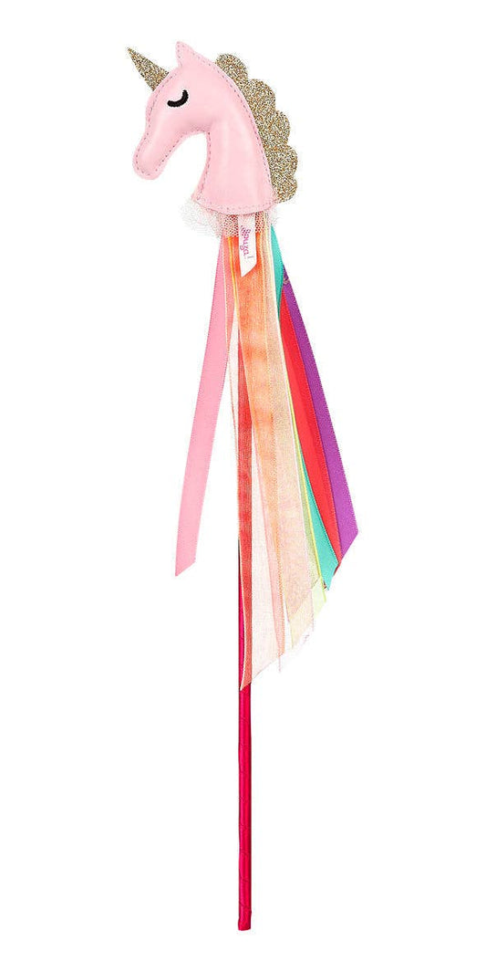 Unicorn Magic Wand | Kids Dress-Up Costume Accessory with Ribbons