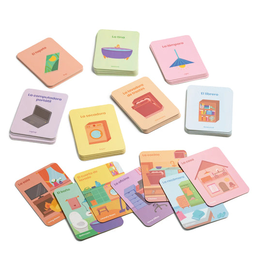 In My Home Flashcards - Spanish & French