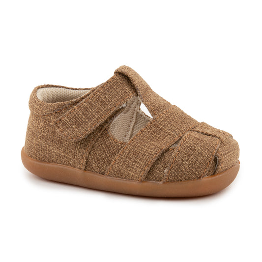 Brown Baby Fisherman Sandals | See Kai Run Brook First Walker Shoes