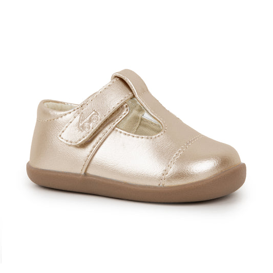 Bianca Mini Gold Mary Jane | Baby First Walker Shoes