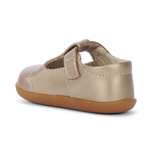 Bianca Mini Gold Mary Jane | Baby First Walker Shoes