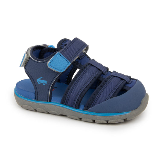 Navy Kids Water Sandals | See Kai Run Wilder II Adjustable Sport Sandals