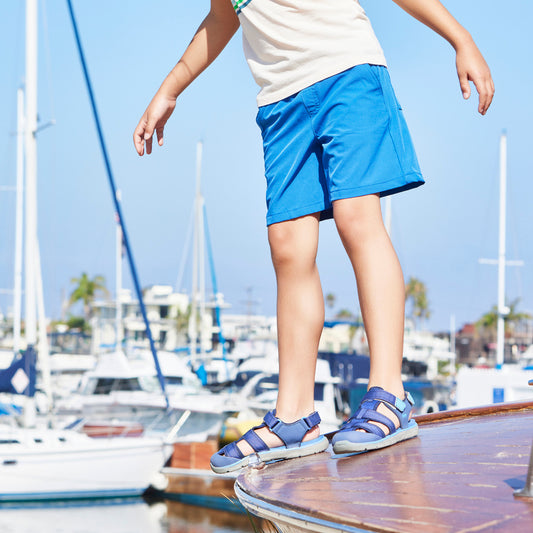 Navy Kids Water Sandals | See Kai Run Wilder II Adjustable Sport Sandals