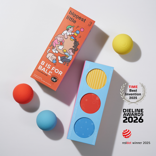B is for ball® x Sundae Kids | Train-Themed Baby Gift Set