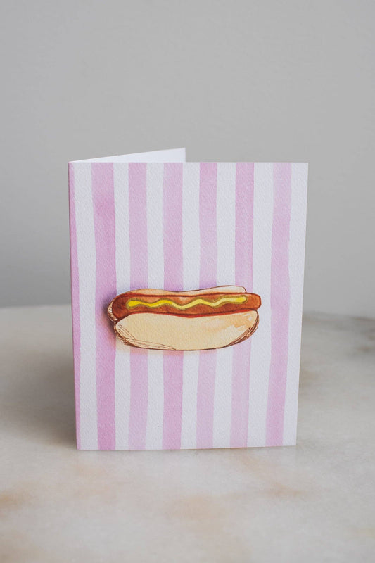 NYC Hot Dog & Stripes Card