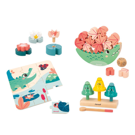 24 MONTH Developmental Toy Box | Wooden Learning Toys for Toddlers