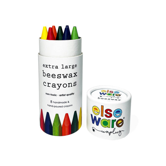 Beeswax Crayons - Extra Large - 8 Natural & Non-Toxic Colors