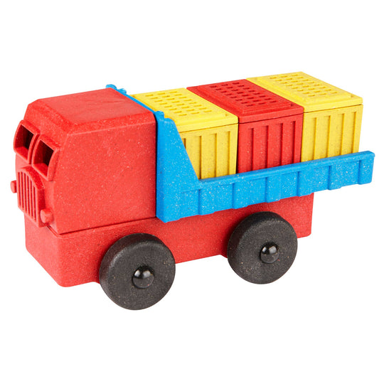 Cargo Truck Puzzle (Red) | STEM Stacking Toy Truck for Kids