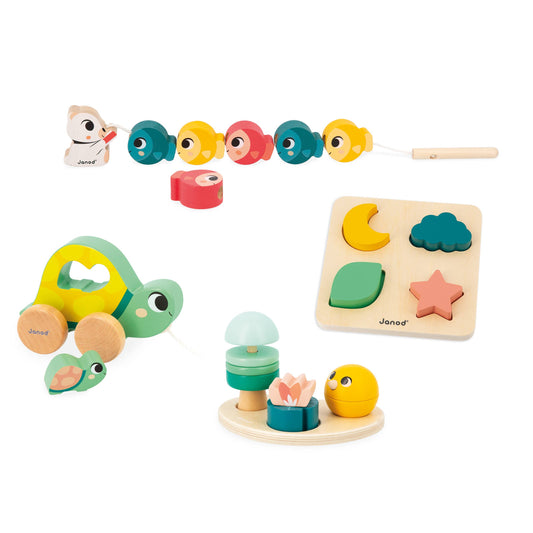 18 MONTH Developmental Toy Box | Wooden Learning Toys for Toddlers