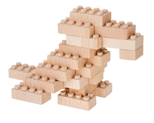 Eco-Bricks™ Birds 3-in-1 Wooden Building Set | Cockatiel, Toucan & Macaw Set