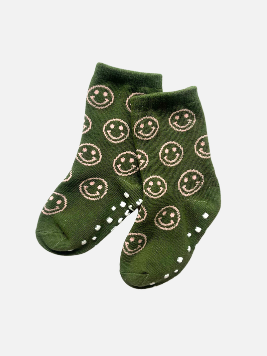 Colorful Patterned Grip Socks for Kids