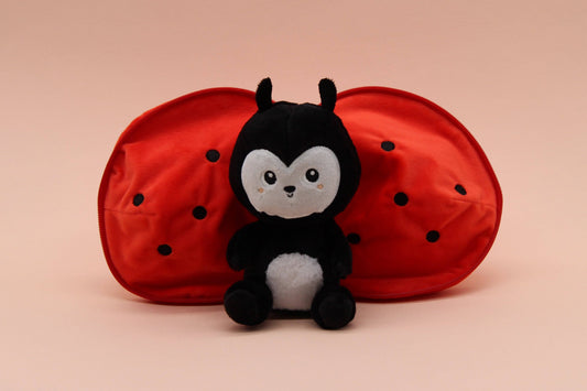 Flipetz Comet the Ladybug Plush | Tomato Transforming Stuffed Toy