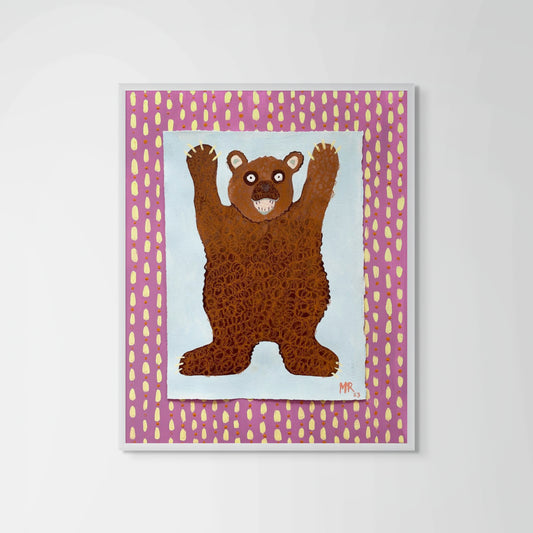Playful Bear Painting