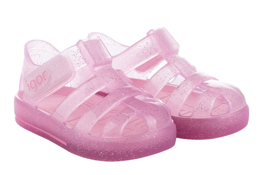 Glitter Jelly Sandals