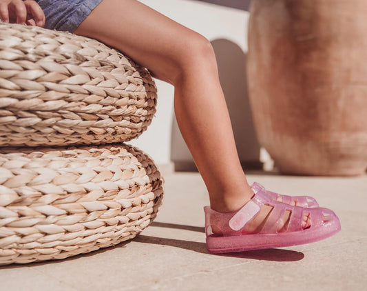 Glitter Jelly Sandals